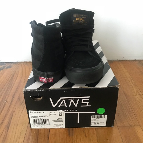 NWT Vault by Vans x WTAPS OG SK8-Hi LX (Black) - Picture 2 of 6